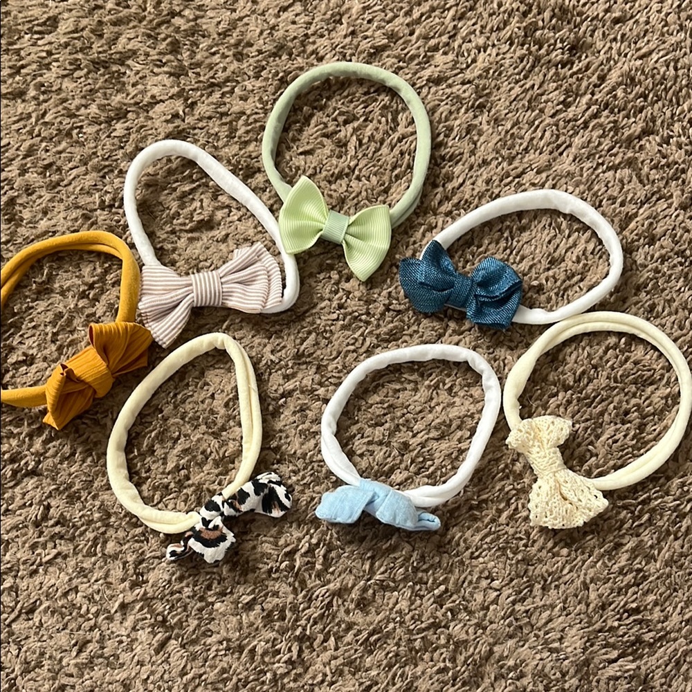 Baby Bow Hair Accessories Lot - Multicolor